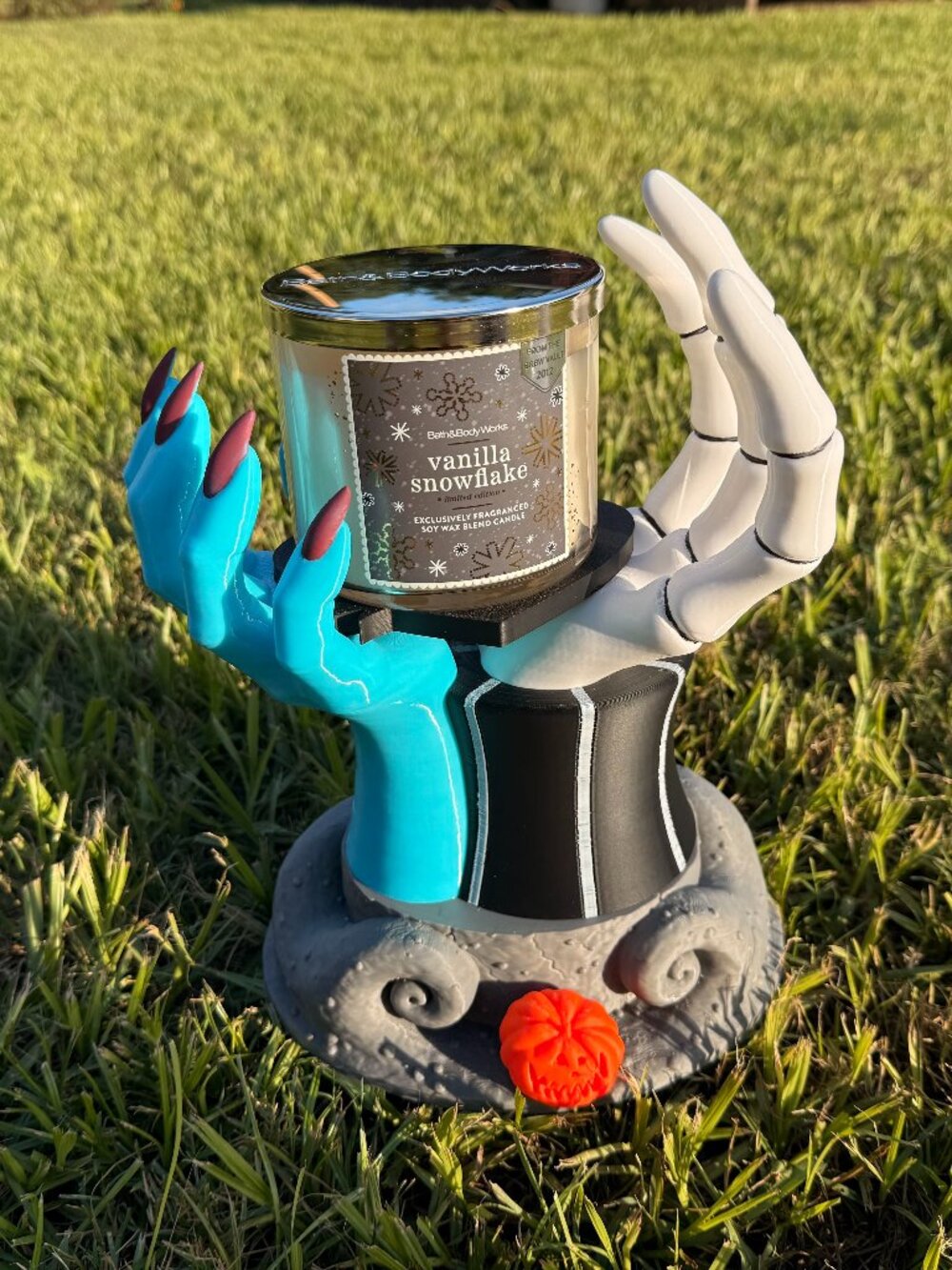 Jack and Sally Candle Holder